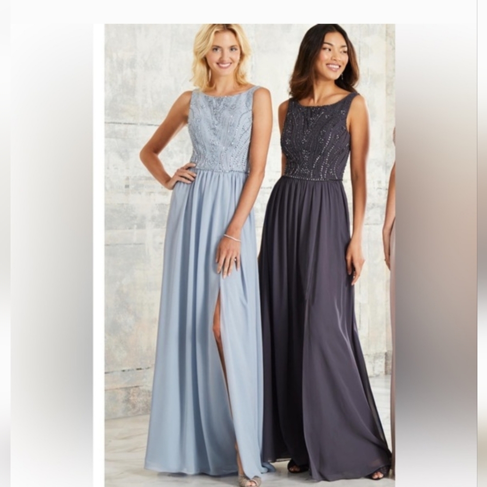 Adrianna Papell Light Blue Maxi Dress Size 10